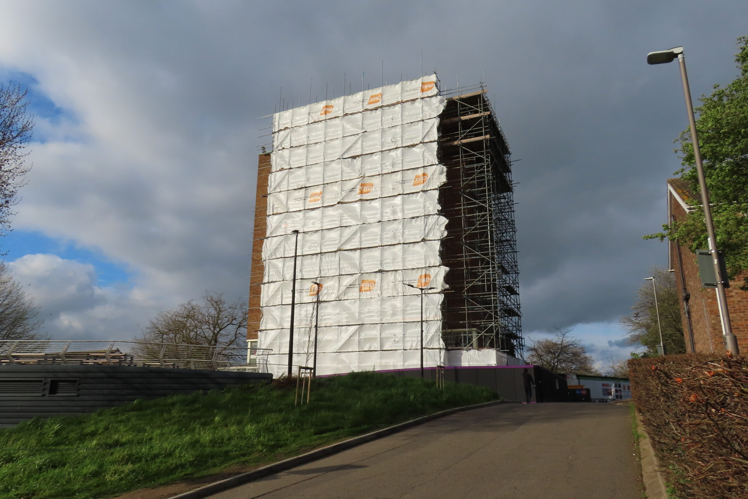 Construction work on a large-scale data centre development site