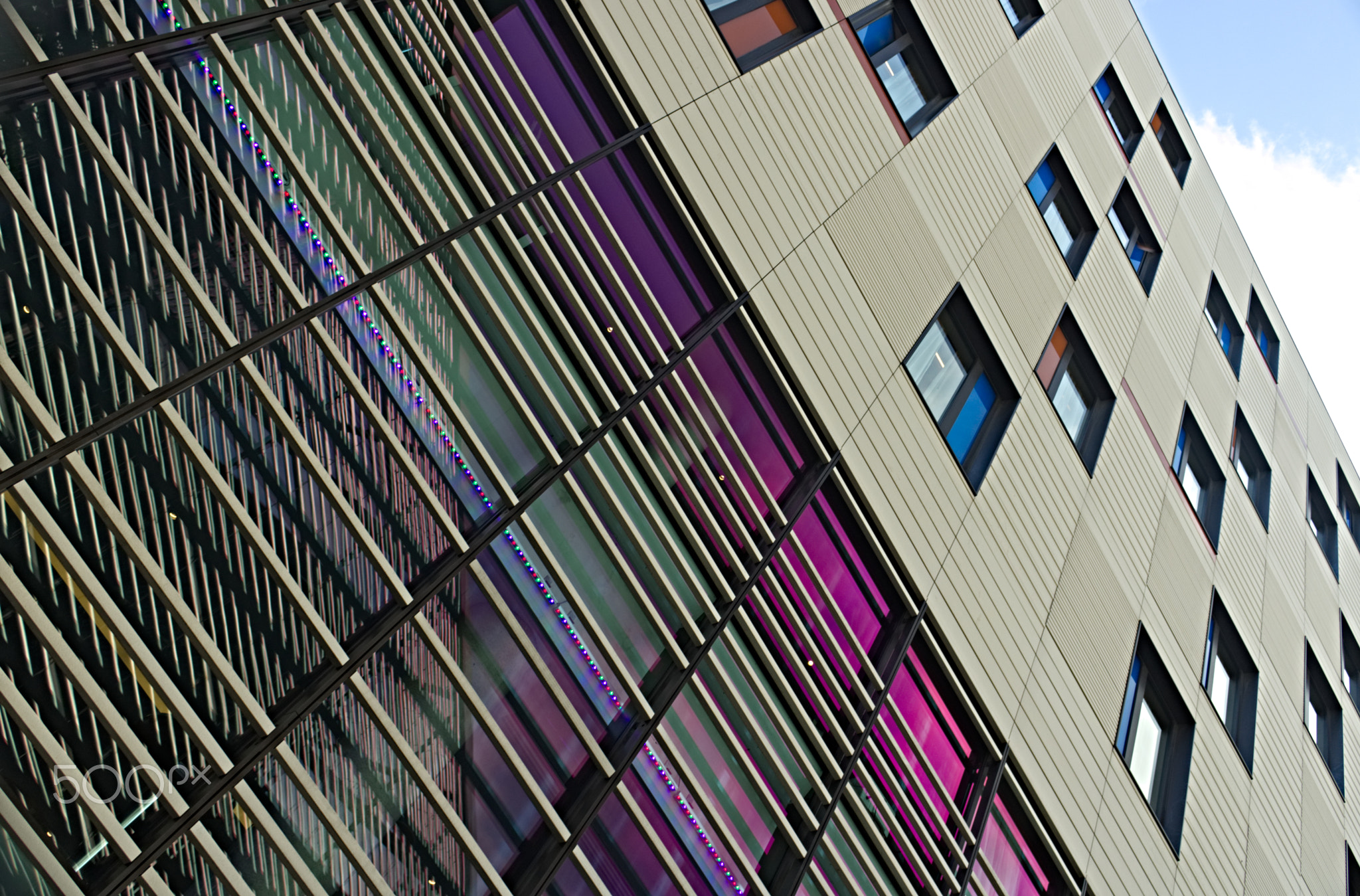 Office towers in London’s financial district at dusk
