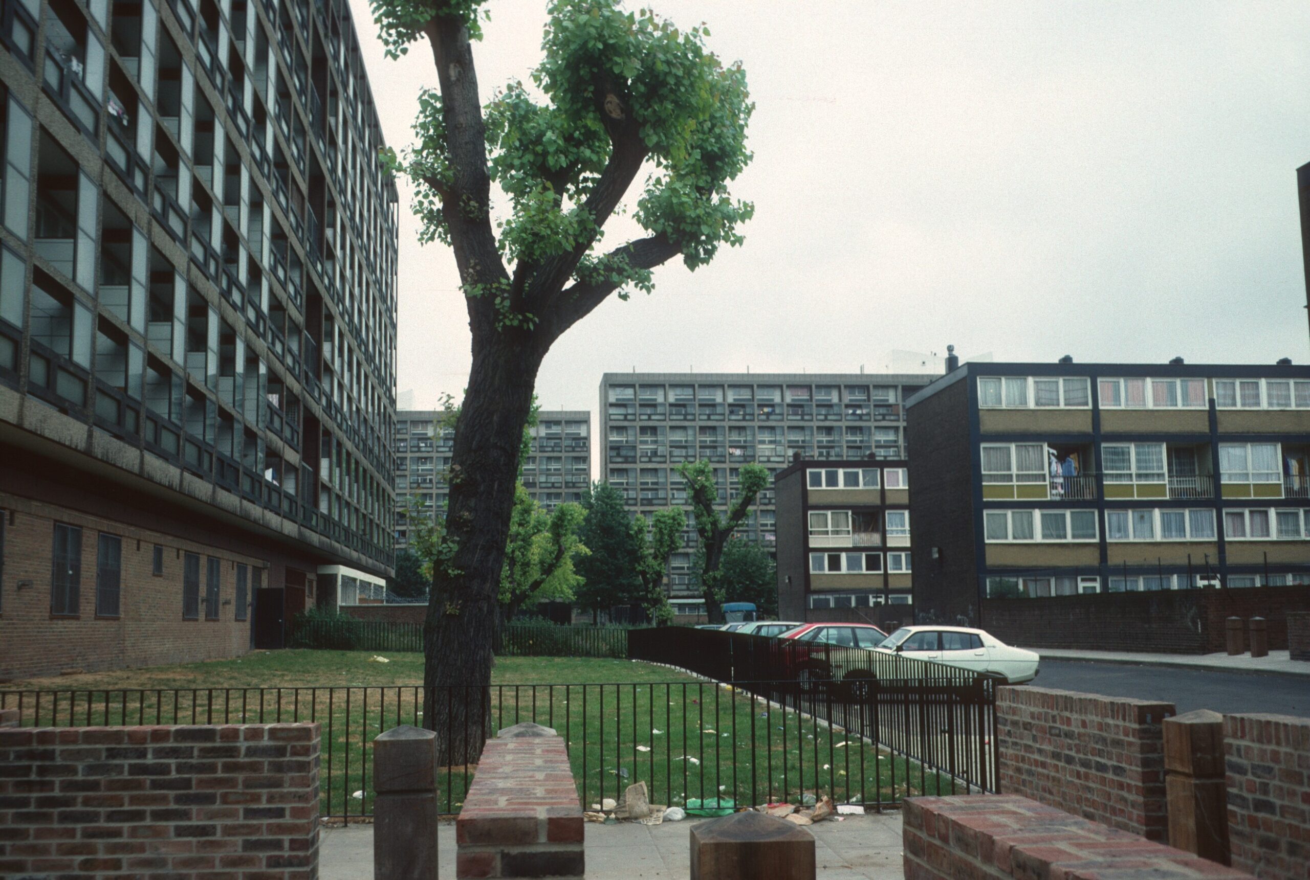 Prospective buyer viewing a London apartment with an estate agent